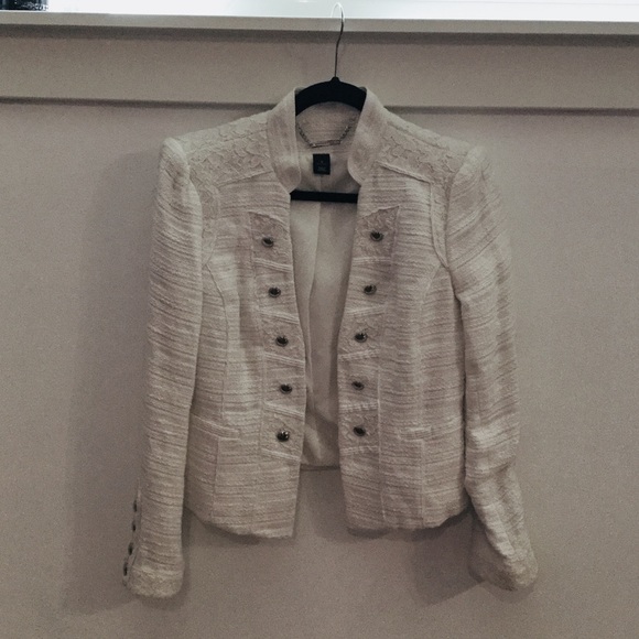 White Structured Blazer - Picture 1 of 2